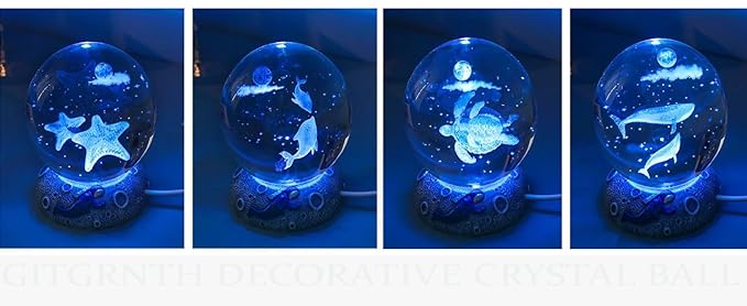 3D Crystal Lamp Ball (Dolphin)